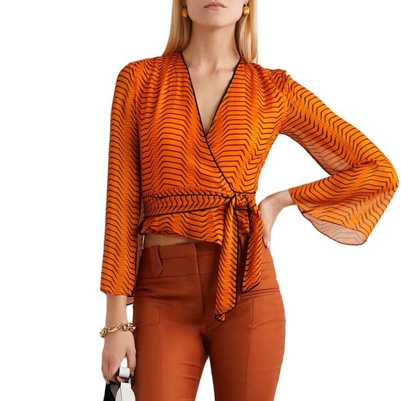 NWT Diane von Furstenberg DVF Silk Top - Picture 2 of 15